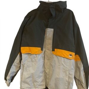 Burton Biolite Men’s Sz XL Snowboard Ski Jacket Green Tan Soft Shell Winter Coat